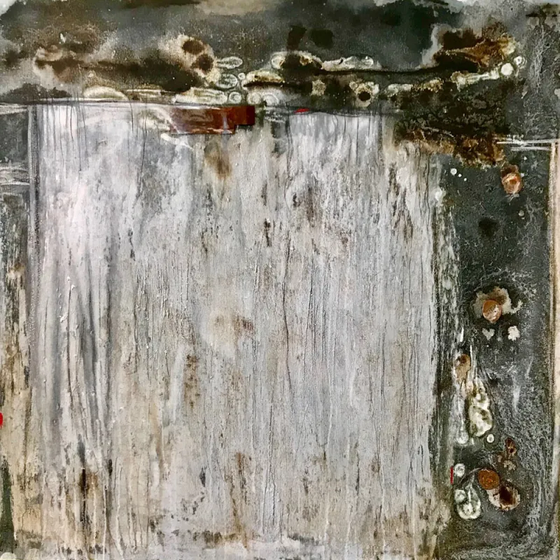 Wassermusik 7, 80x80x4cm, Mischtechnik, 2019, verkauft
